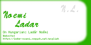 noemi ladar business card