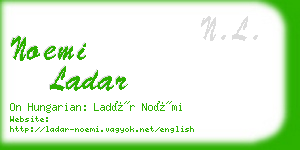 noemi ladar business card